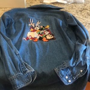 Warner Brothers Denim Shirt L